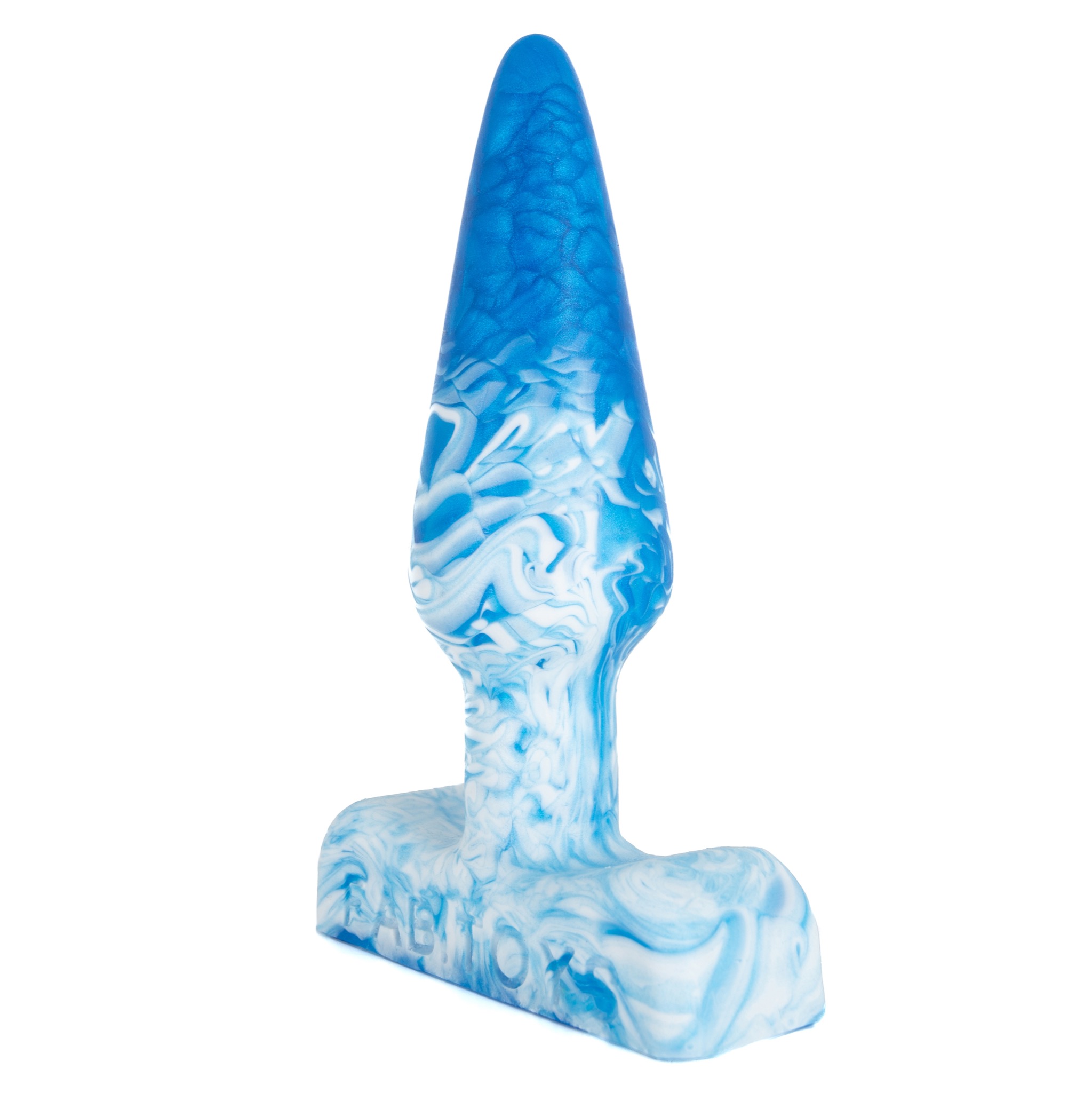Classic Butt Plug - Large - Blue and White