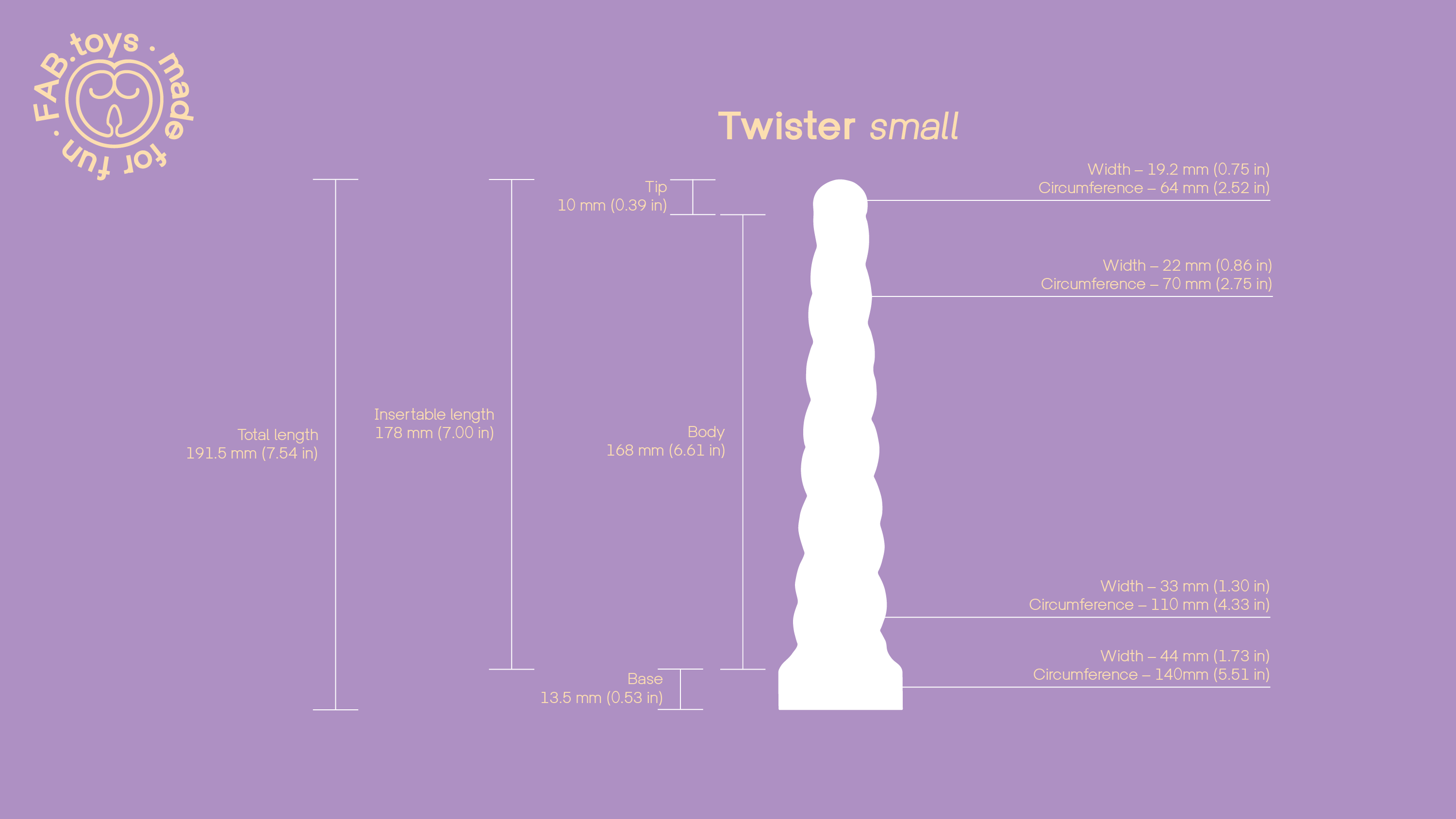 The Twister small - size guide